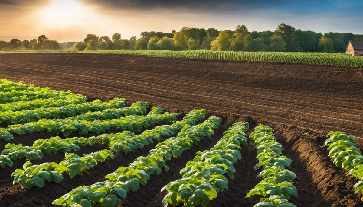 Image of soil and potatoes to illustrate the importance of soil conditions for potato growth and yield.