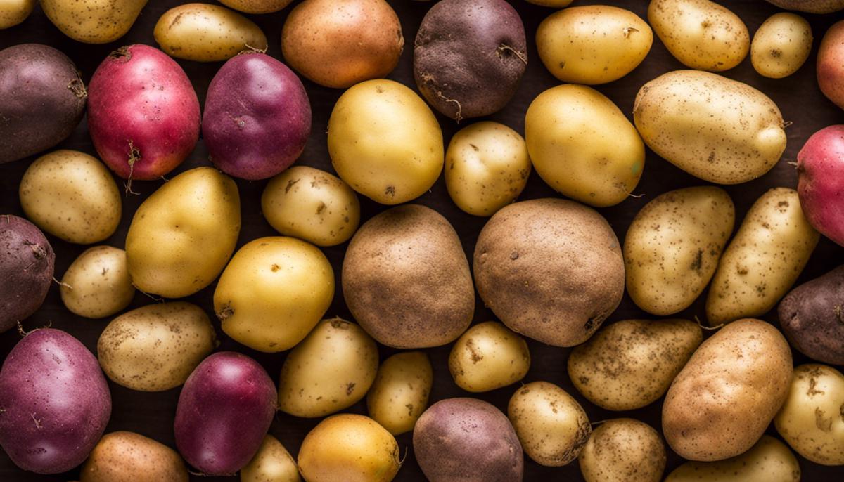 Image depicting different varieties of potatoes